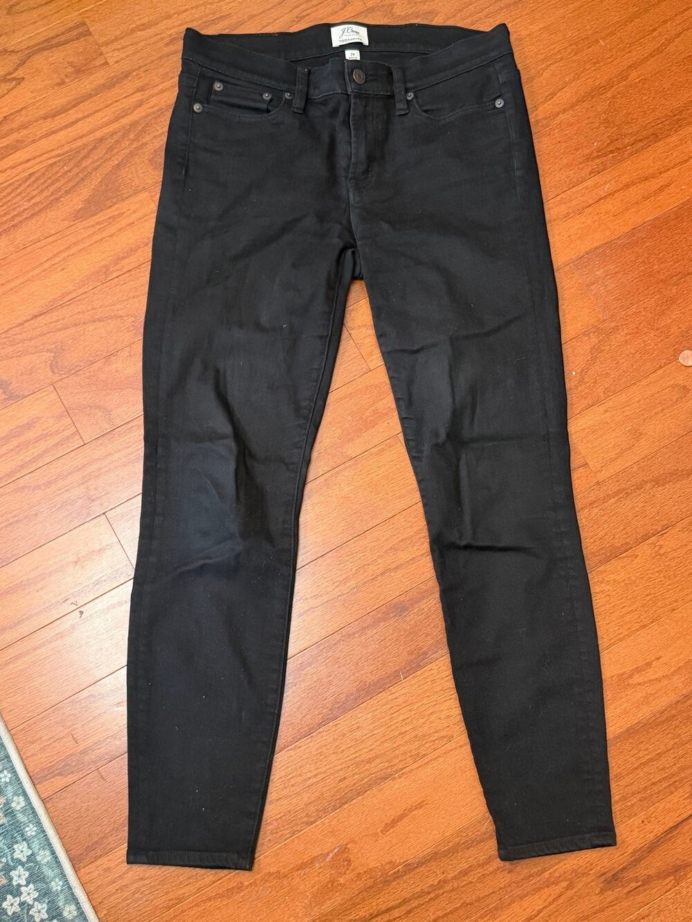 J Crew Black Toothpick Skinny Jean